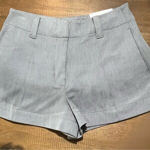 American Eagle Outfitters Light Gray High Waist Shorts